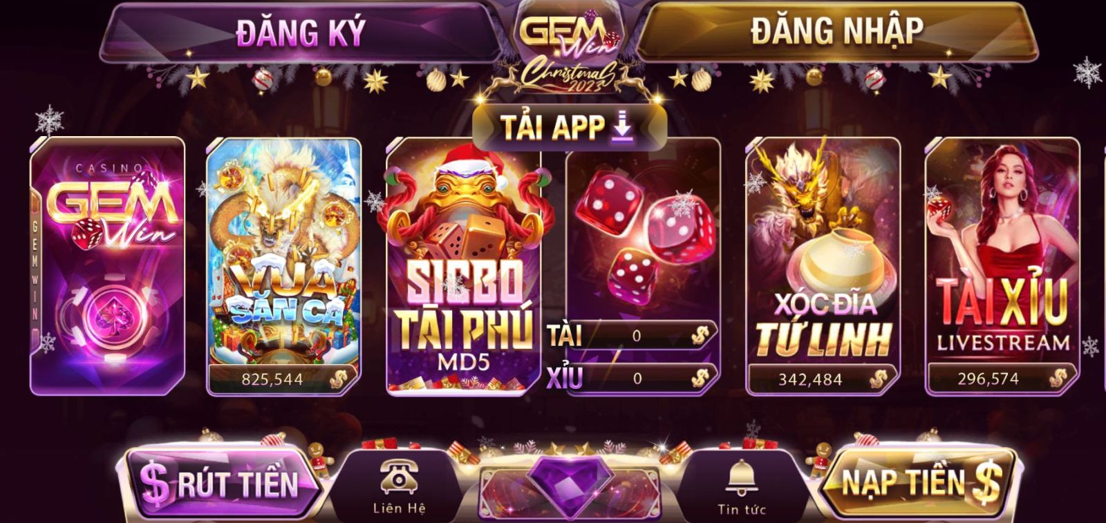 Kho game giải trí đa dạng