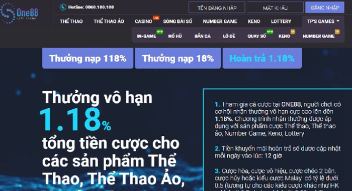 khuyến mãi nhà cái One88