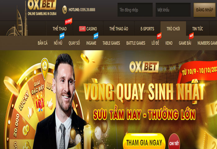 Dịch vụ chăm sóc khách hàng tại Oxbet