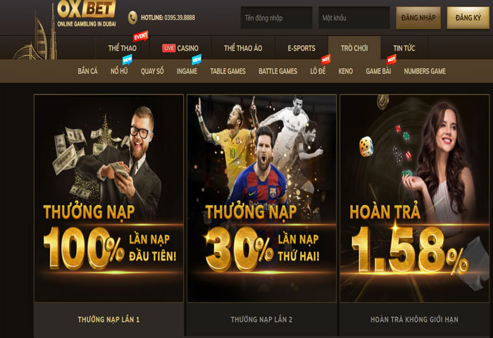 Khuyến mãi kiểu nhà giàu của OXBET