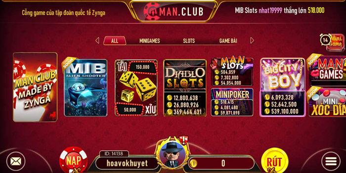 game đổi thưởng cực đỉnh chỉ có tại Man Club