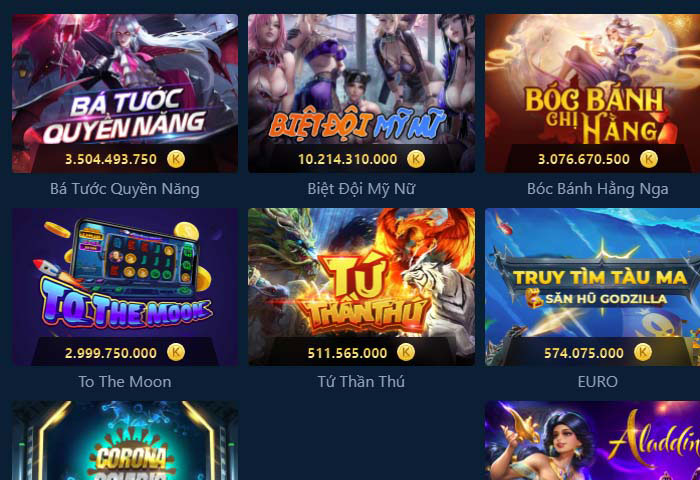 các game thu hút tại nhà cái Lucky88