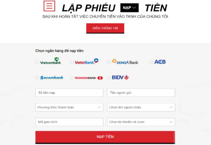 Hướng dẫn nạp và rút tiền nhà cái 388Bet